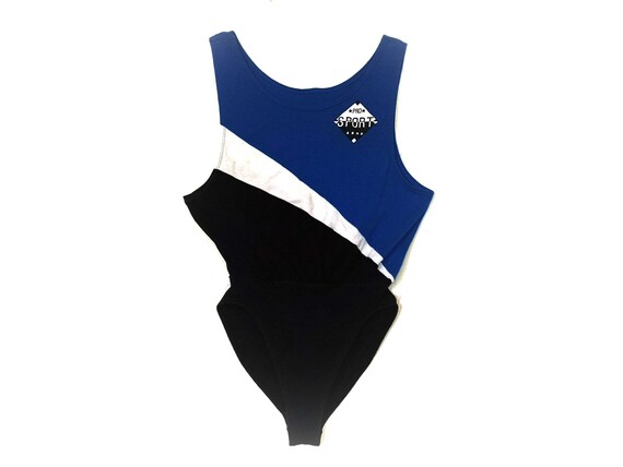 Vintage 1980s spandex pro sport aerobics leotard