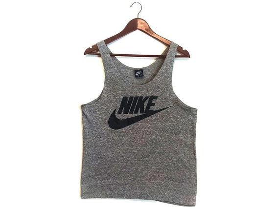 Vintage gray 1980s Nike tank top blue tag small