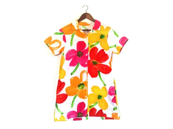 Vintage 1990s bright neon Jams World summer mini d