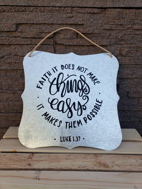 Custom Metal Signs Galvanized Gift Idea House Warming Etsy