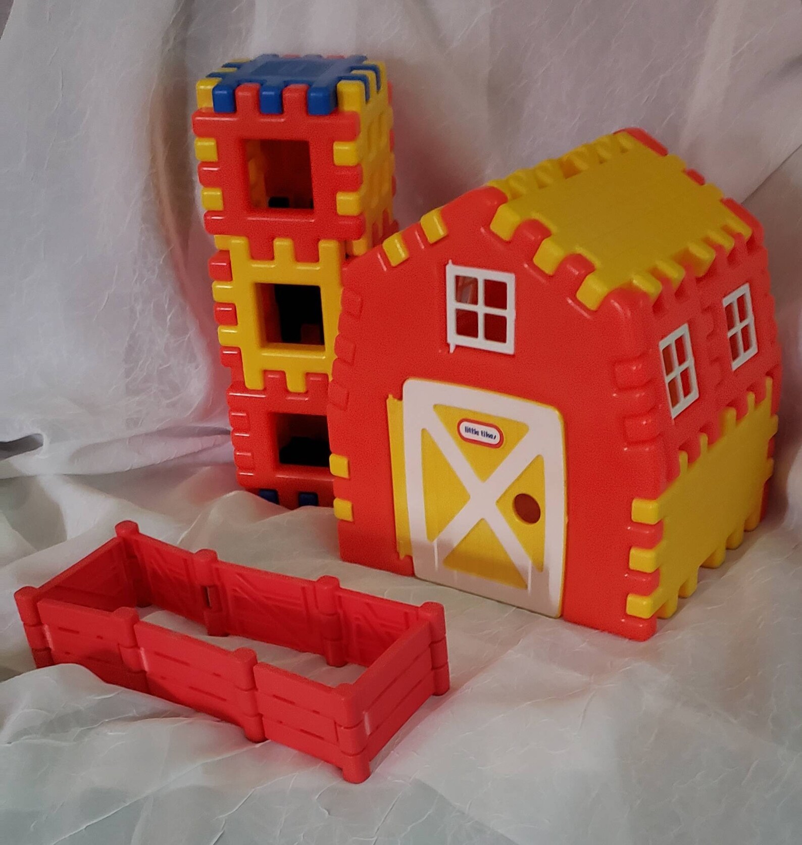 Little Tikes Wee Waffle Blocks Farm 1980's Vintage Etsy