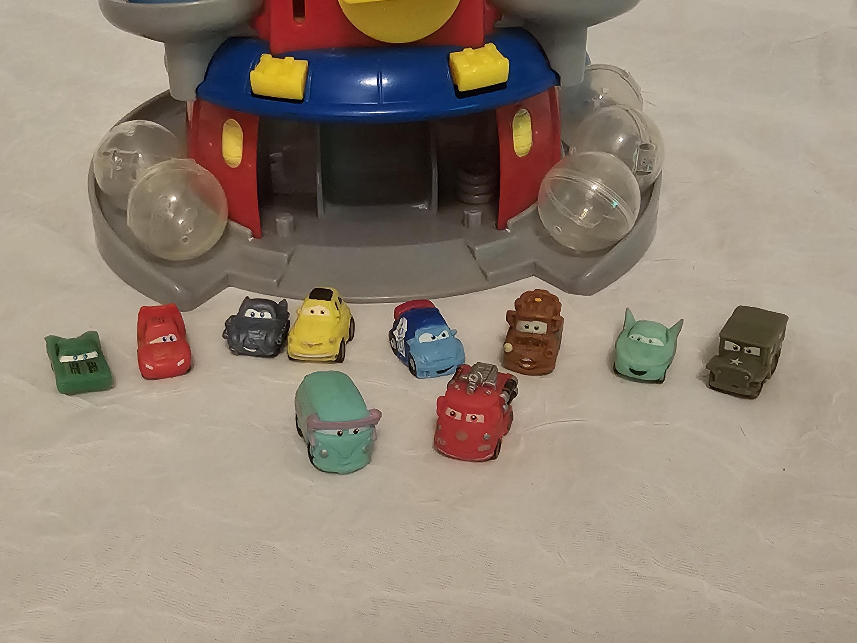 Disney Pixar Cars/ Toy Story 2 Globie Dispenser With 10 Squinkies