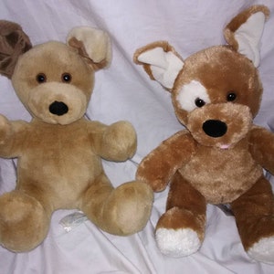 Build-A-Bear Choice of 2 Puppy Dogs Stuffed Animal 12&quot; Tall BABW