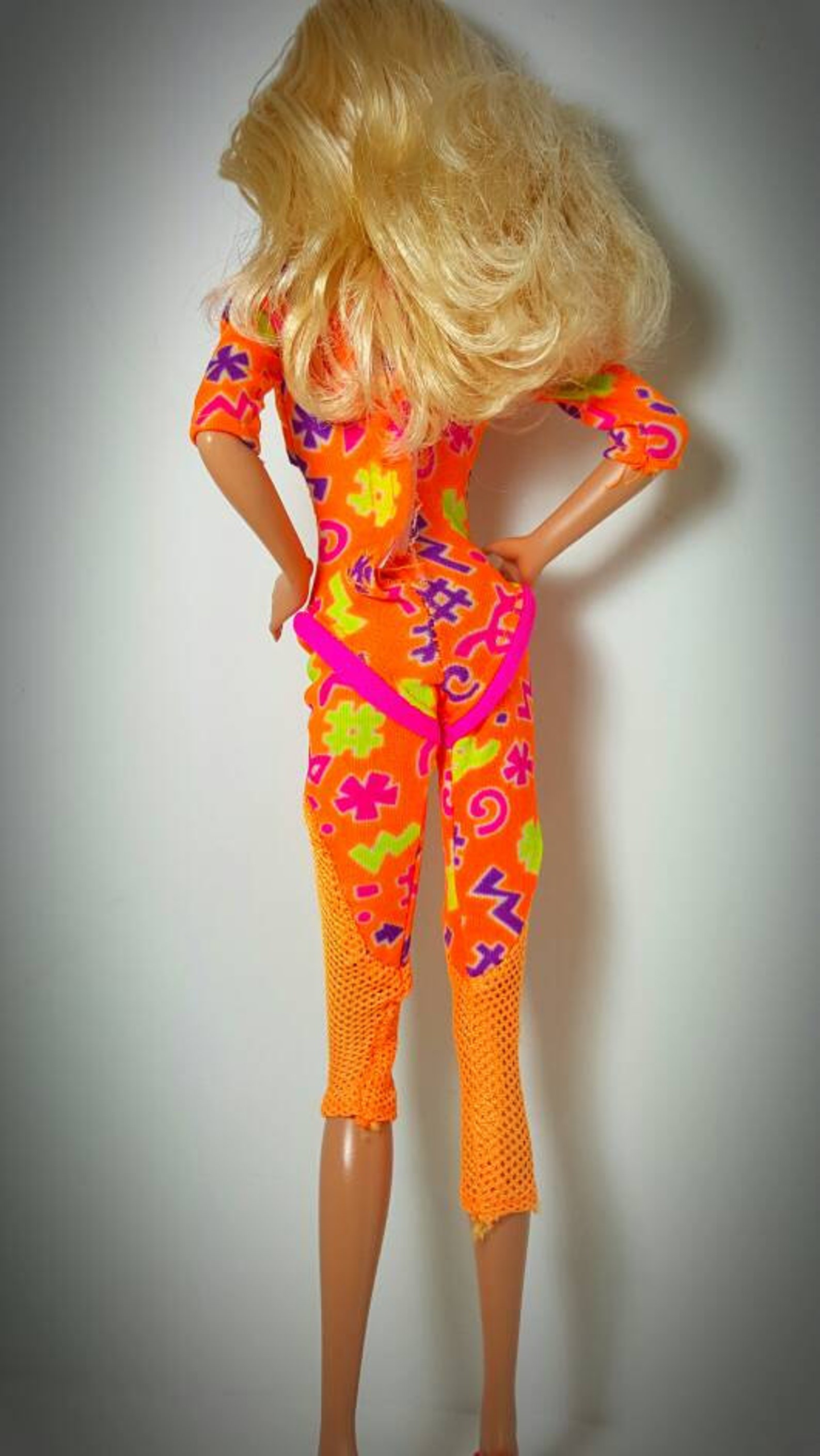 Barbie Doll Size 12 inch Doll Vibrant Orange and Multi Color | Etsy