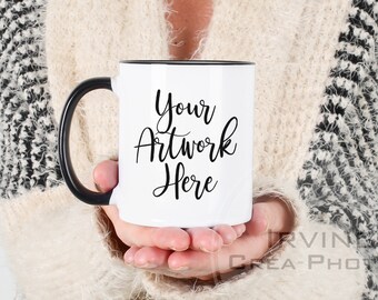 Download Mug Mockup White Mug Mockup Woman Holding Mug 11oz Coffee Mug Mock Up Styled Photography White Mug Mockup Black Handle Winter Smart Object 200 Great Mockup Photos PSD Mockup Templates