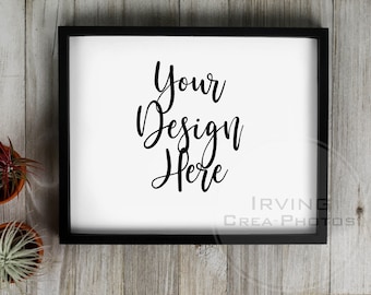 Download Frame Mockup Black Frame Mock Up Horizontal Rustic Wood Poster Mockup Quote Poster Styled Photography Stock Smart Object Free Logo 3d Mockups PSD Mockup Templates