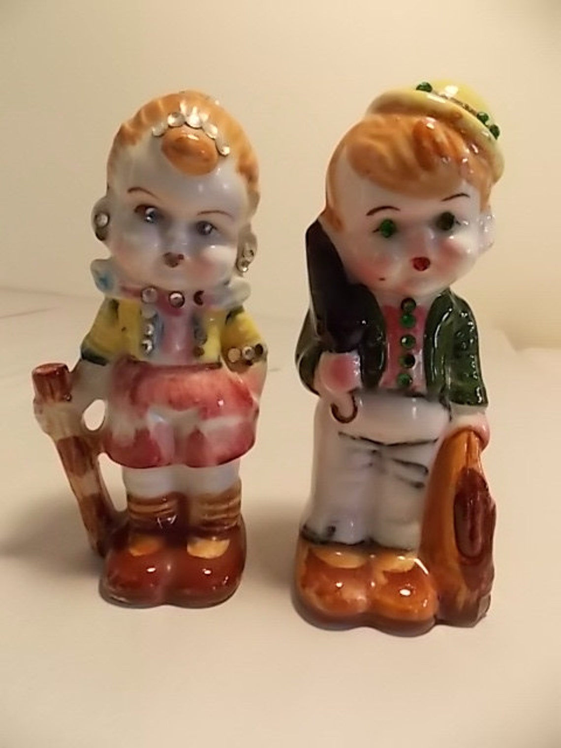 Vintage Ceramic Boy and Girl Figurines - Etsy