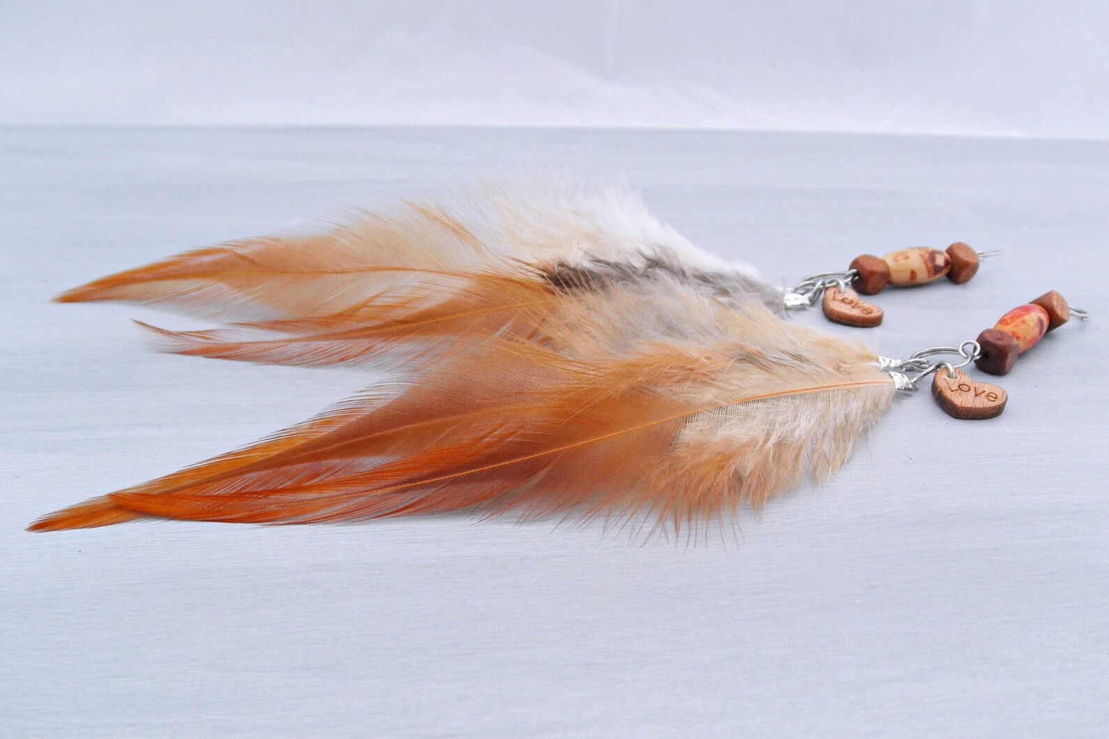 Natural Horse Bridle Charm With Feathers and Wooden Beads Etsy