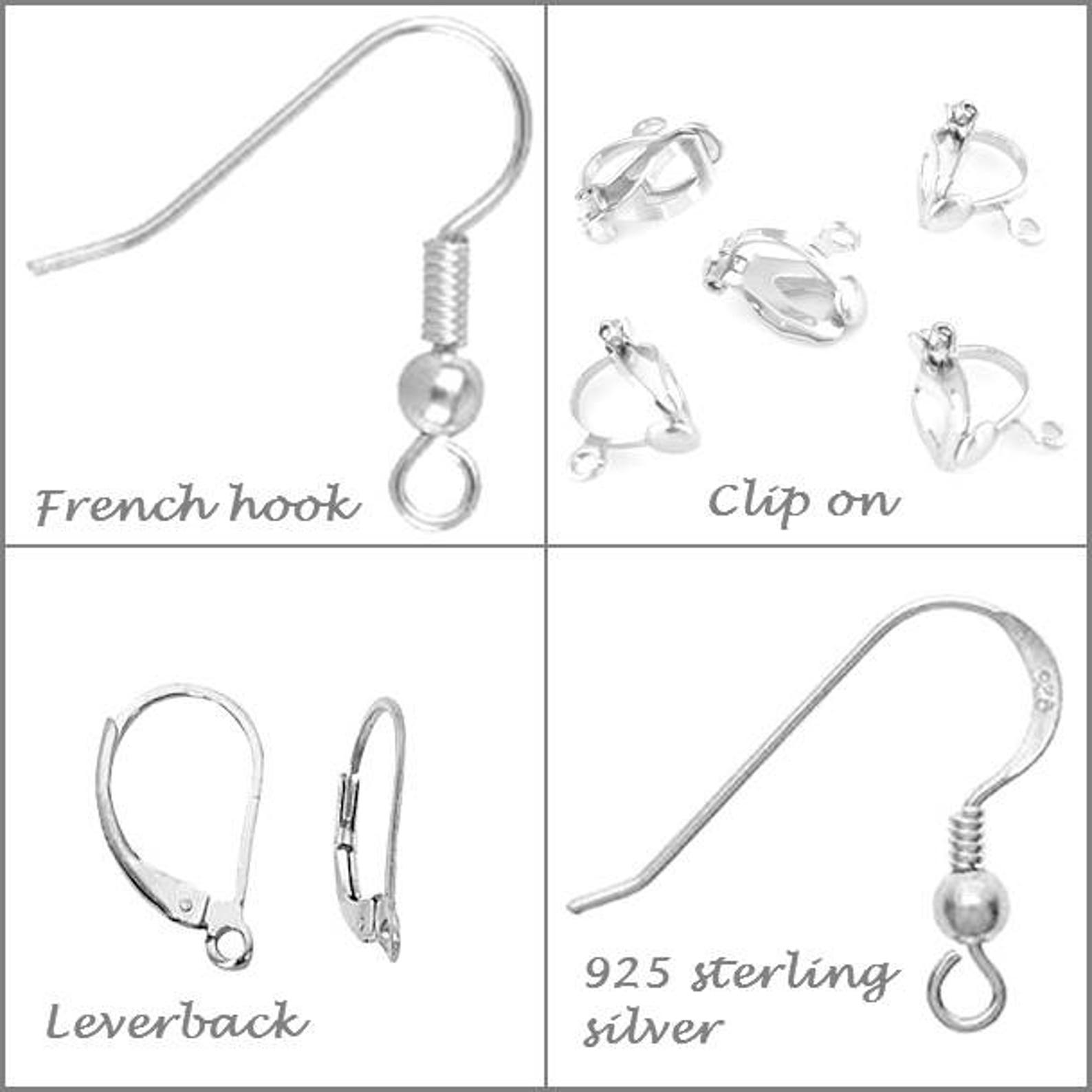 Delft Blue Tulip Earrings With Lapis Lazuli Golden Ceramic Etsy