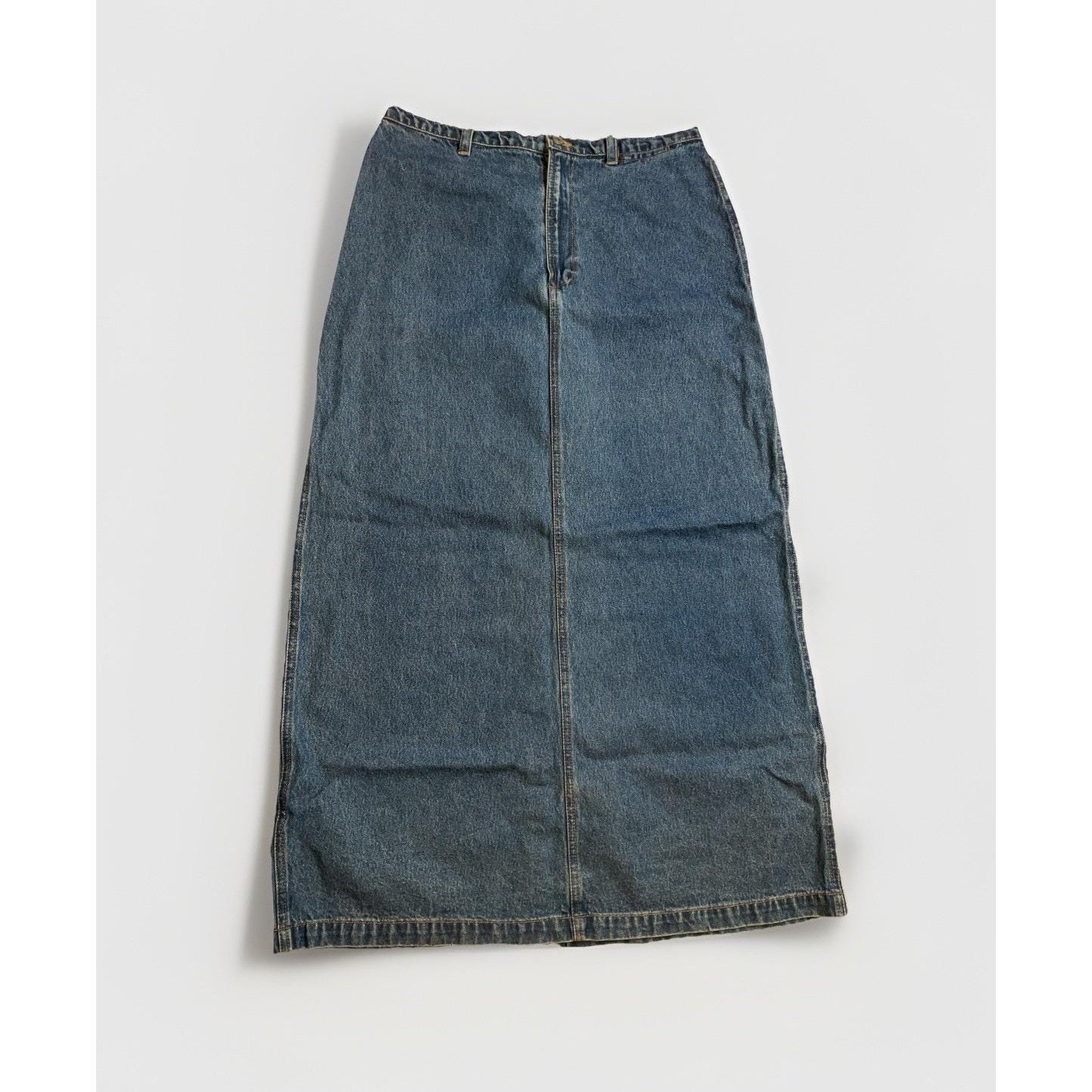Jupe Mini Jean Bleu American Eagle Taille 4 – Ourlet Brut, Style Année 2000, état Parfait