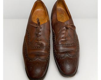 Richelieu Brooks Brothers Wing Tip Pointure 10 Cuir Marron France