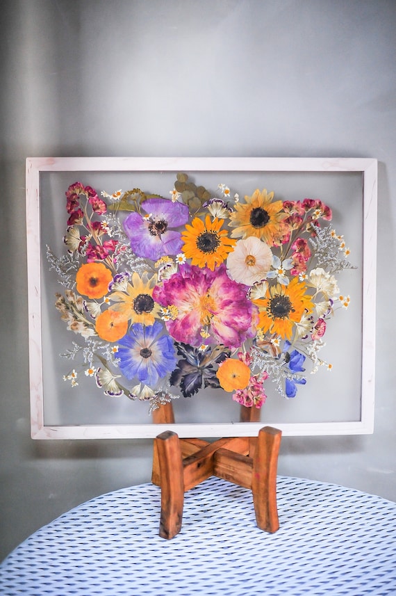 Large Bouquet Preservation Pressed Flower Frame 