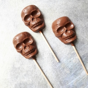 Halloween Chocolate Skull Lollipop image 1