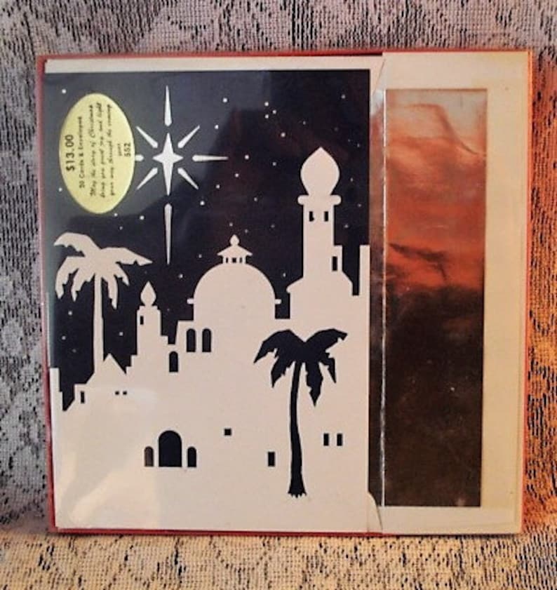 20 Vintage Boxed Regency Christmas Cards Bethlehem Etsy