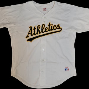 MAJESTIC VIDA BLUE Oakland Athletics 1969 Cooperstown Baseball Jersey