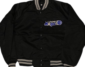 90s Orlando Magic Satin Jacket アメリカ製 Orlando Magic Satin Bomber Jacket 90's - Large – Lot 1 Vintage