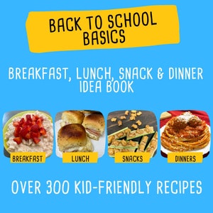 Lunch Box Ideas with Recipes Lunchbox Planner Printable School Lunch Back To School Planning Guide Meal Planner image 1
