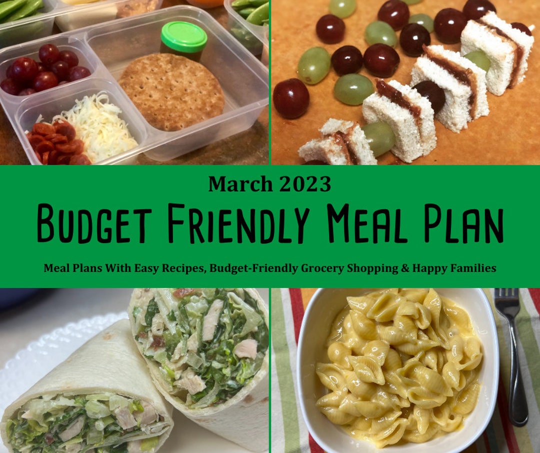 Monthly Meal Plan March 2023 Budget Friendly Meal Planning Solution Kid 