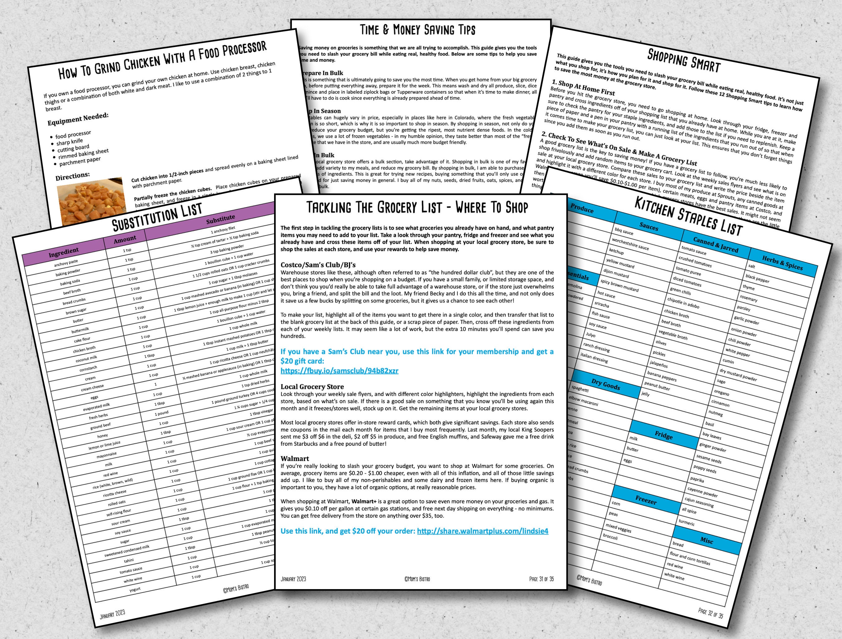 2023 Meal Planner January Meal Plan Printable Planner Budget Monthly