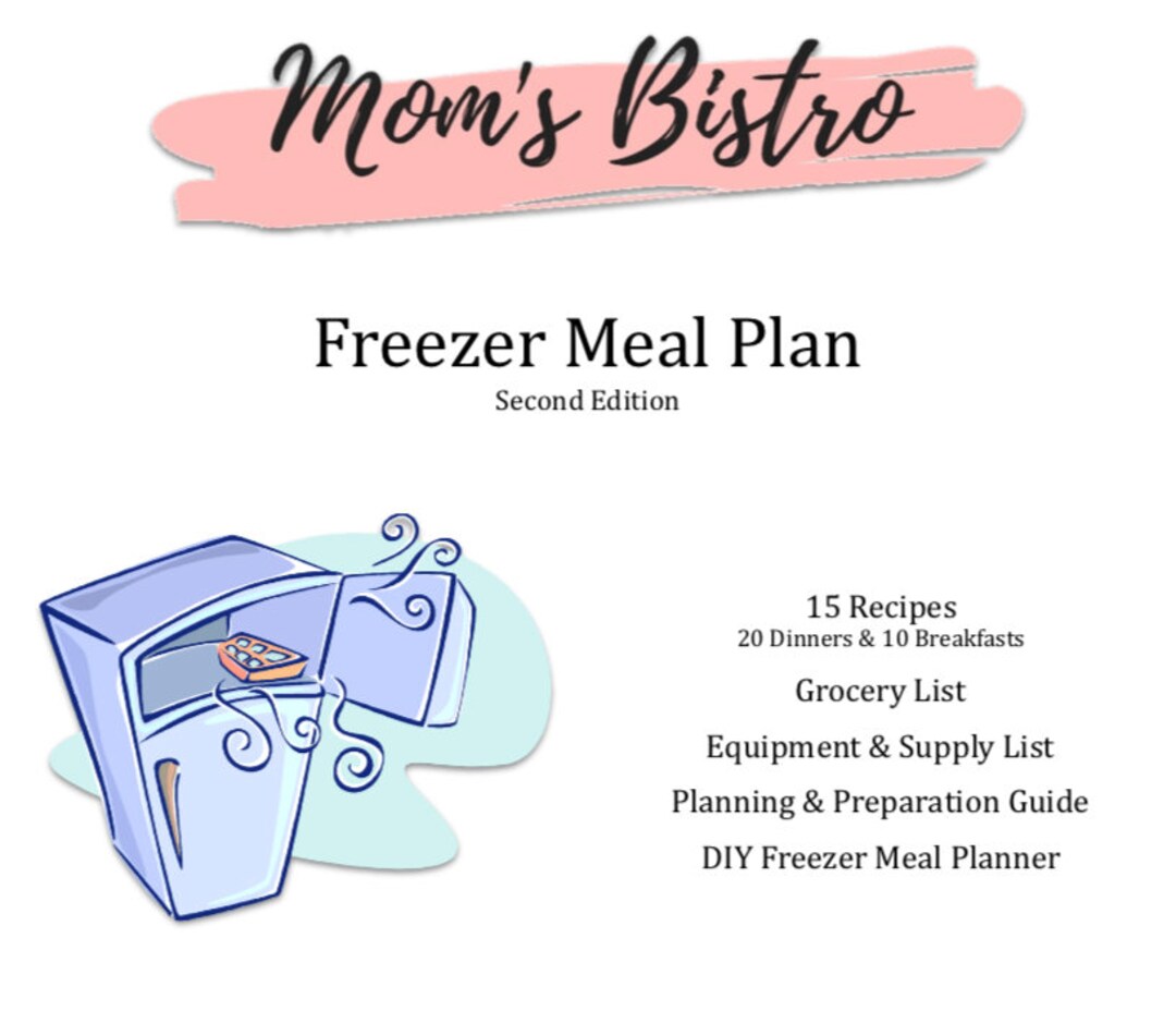 Freezer Meal Plan 2018 Detailed Freezer Meal Planning Guide - Etsy