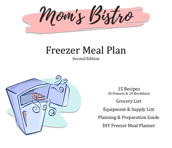 freezer meal plan detailed freezer meal planning guide with etsy