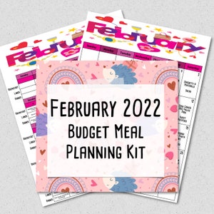 Printable Budget Monthly & Weekly Meal Planning Kit w/ Grocery Lists and Recipes BONUS Freezer Meal Planner Meal Planner Budget Plan image 10