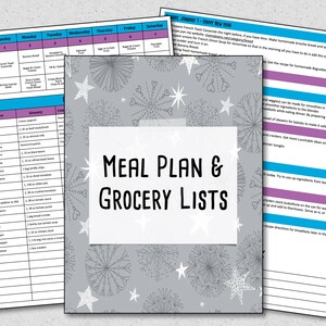 2023 Meal Planner January Meal Plan Printable Planner Budget Monthly Meal Plan with Grocery Lists and Recipes Weekly Meal Planner image 3