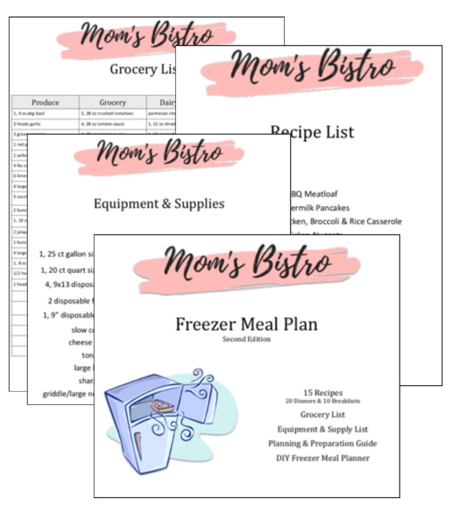 Freezer Meal Plan 2018 Detailed Freezer Meal Planning Guide - Etsy