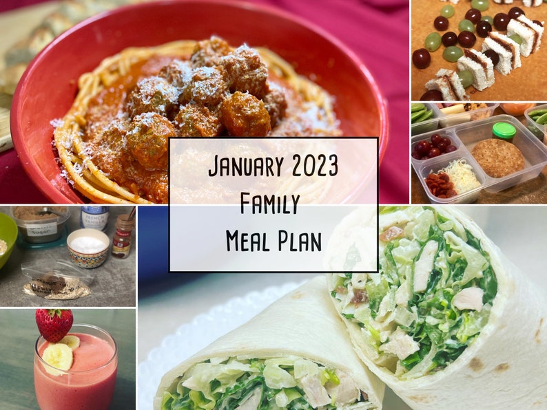 2023 Meal Planner January Meal Plan Printable Planner Budget Monthly Meal Plan with Grocery Lists and Recipes Weekly Meal Planner image 7