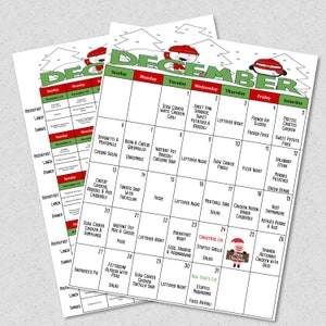 December 2020 Monthly Breakfast, Lunch and Dinner Budget Meal Planner w/ Grocery List, Cookbook, Freezer Meal Planner and More image 2