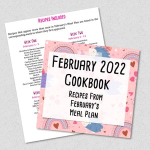 Printable Budget Monthly & Weekly Meal Planning Kit w/ Grocery Lists and Recipes BONUS Freezer Meal Planner Meal Planner Budget Plan image 4