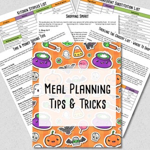 OCTOBER 2021 Budget Monthly Meal Planner w/ Grocery List and Cookbook PRINTABLE Menu Plan Budget Planner Freezer Meal Meal Plan image 6