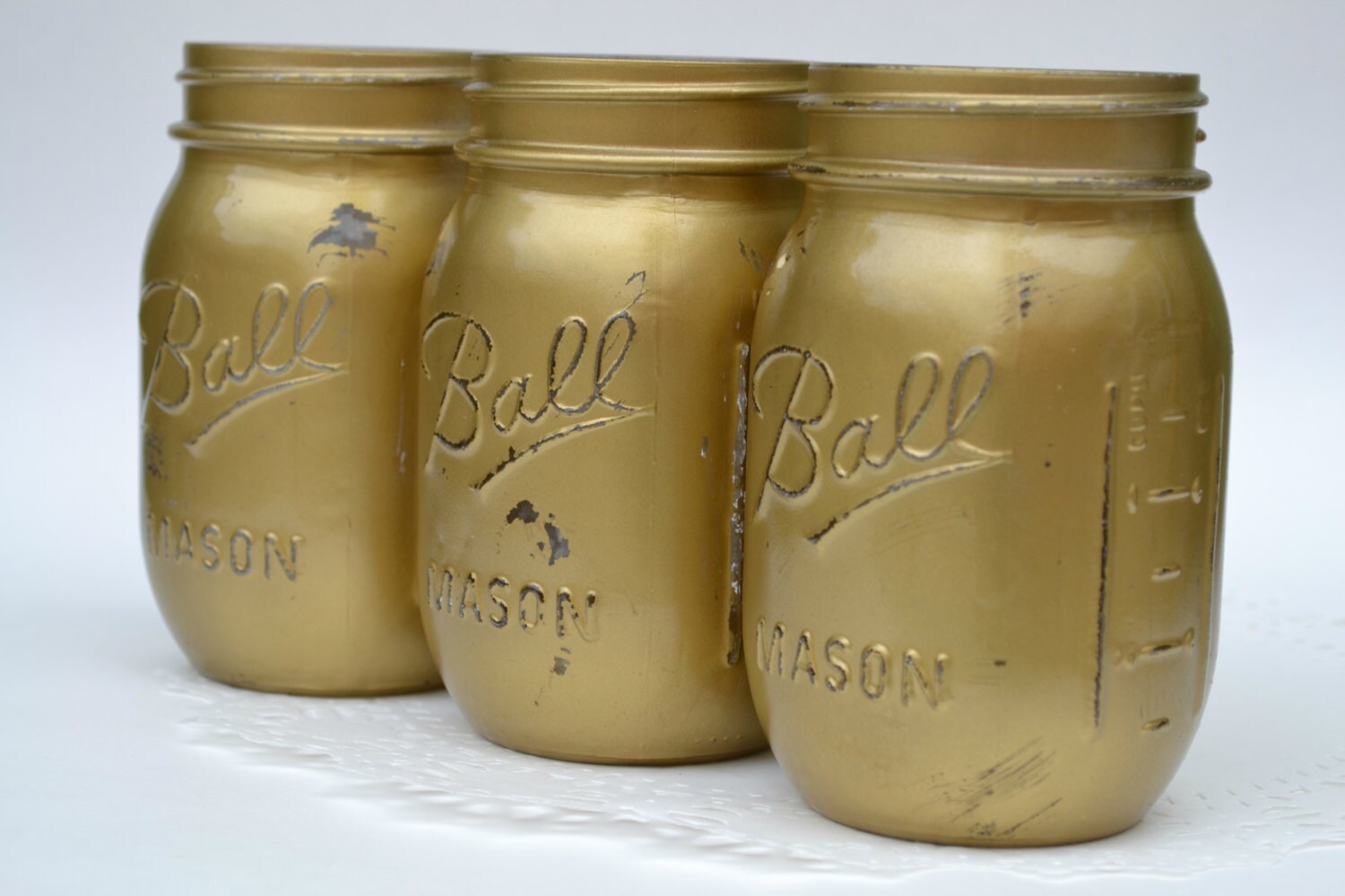 Brass Mason Jars Gold Mason Jars Mason Jars Bulk Painted Etsy Ireland