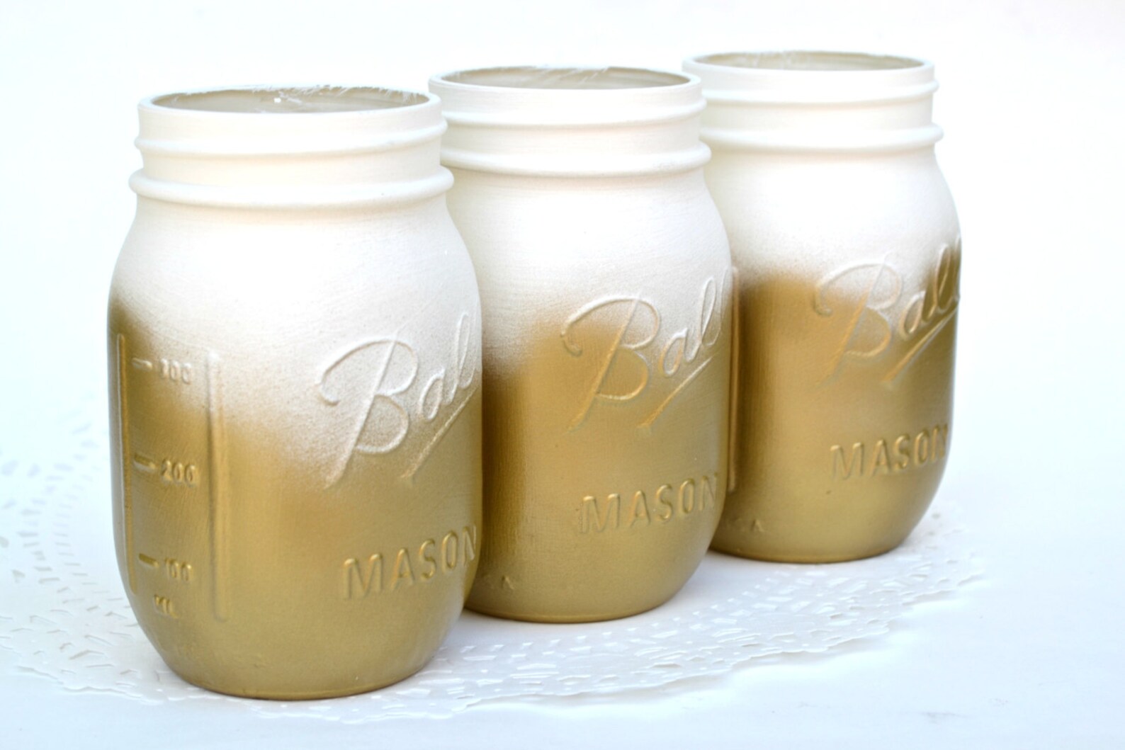 Masons Jars Metallic Mason Jars Mason Jar Bulk Painted Etsy
