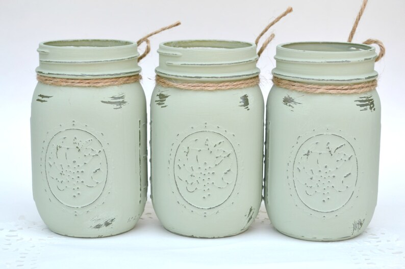 Mason Jar Decor Mason Jars Bulk Painted Mason Jars Painted Etsy