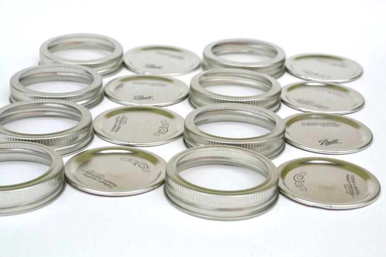 50 Mason Jar Canning Lids Jar Lids Mason Jar Lids Craft Etsy France