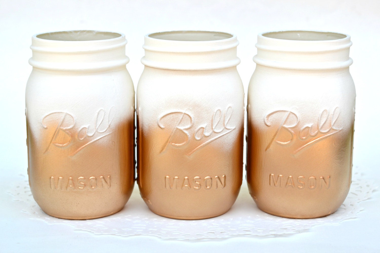 Painted Mason Jars Mason Jars Bulk Gold Jars Metallic Jars Etsy