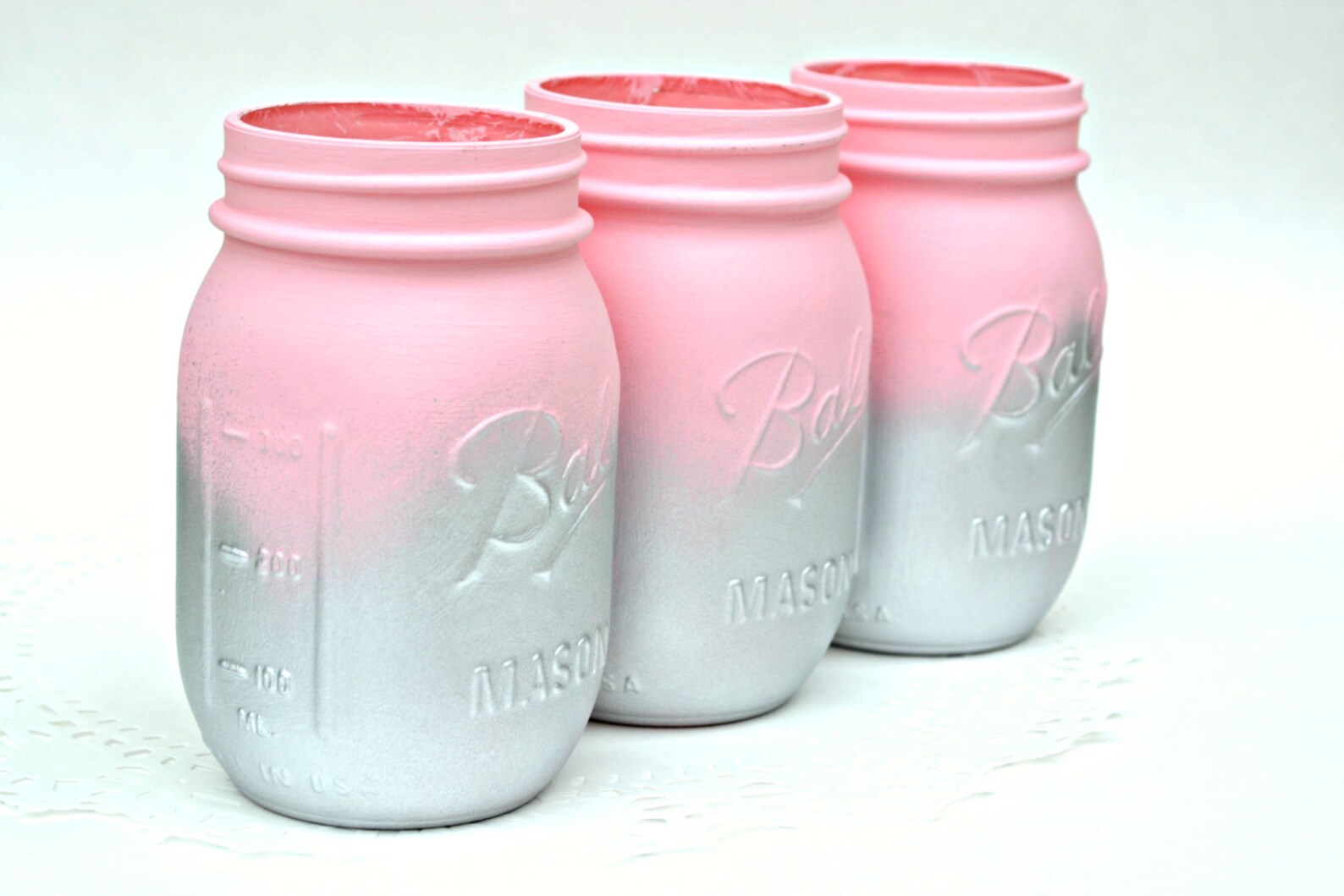 Pink Mason Jars Mason Jars Bulk Baby Shower Decor Nursery Etsy