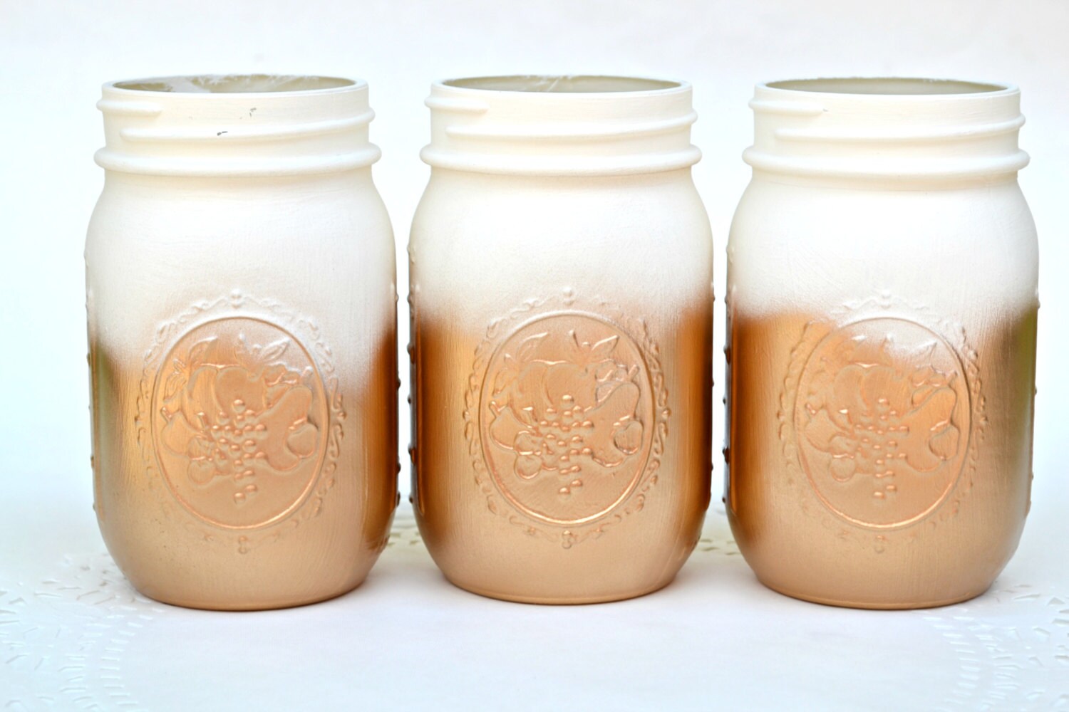 Painted Mason Jars Mason Jars Bulk Gold Jars Metallic Jars Etsy