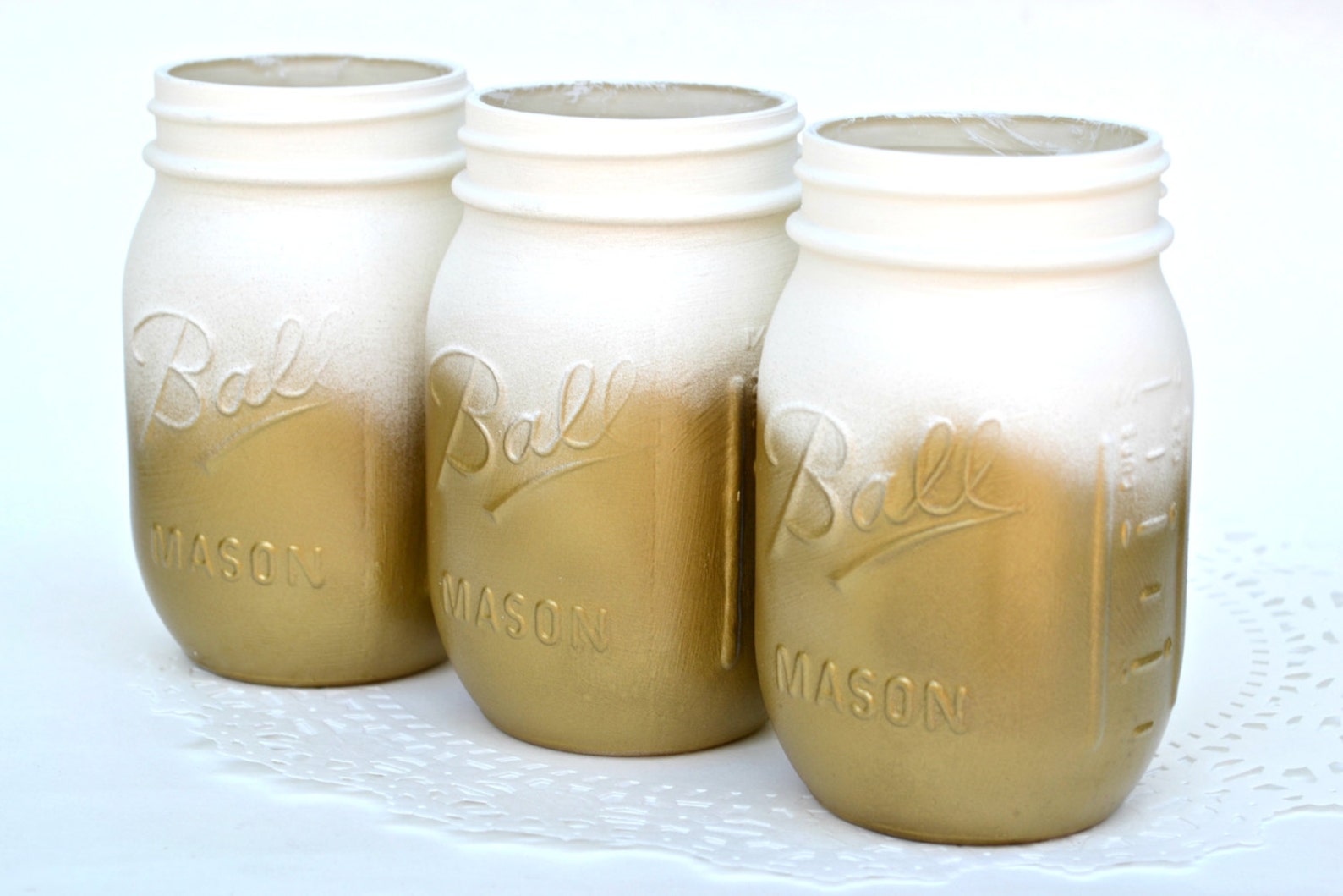 Masons Jars Metallic Mason Jars Mason Jar Bulk Painted Etsy