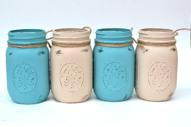 Mason Jars Bulk Painted Mason Jars Dorm Decor Chic Etsy