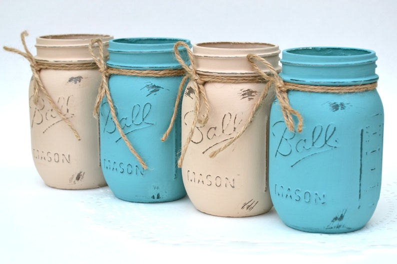 Mason Jars Bulk Painted Mason Jars Dorm Decor Chic Etsy