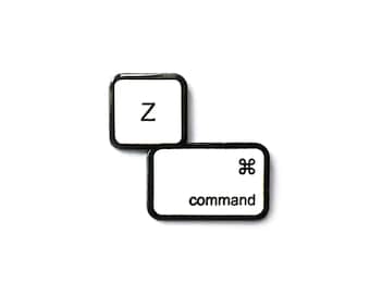 Command Z Enamel Pin