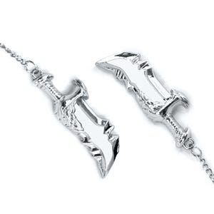 Blades of Chaos geëmailleerde pin chroomeditie (set van 2 pinnen)