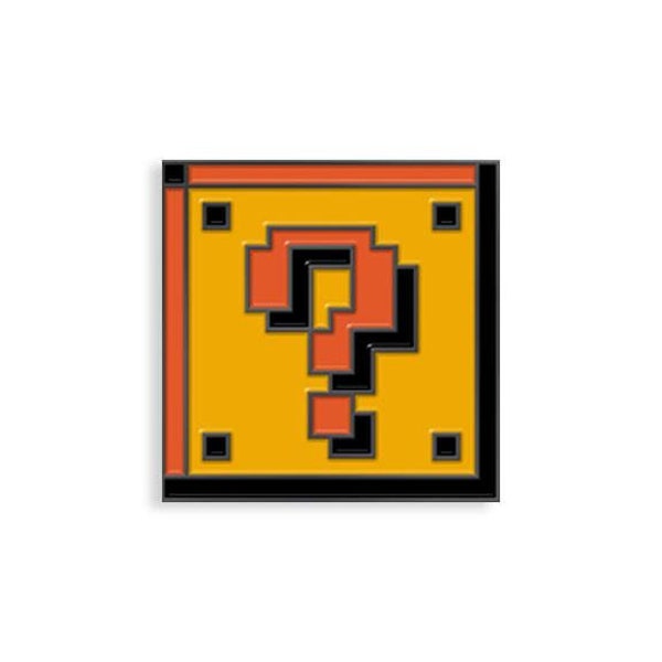 Question Block Enamel Lapel