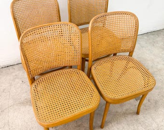 Polish Bentwood + Cane Dining Set, Hoffman (x4) *MESSAGE US for shipping quote*