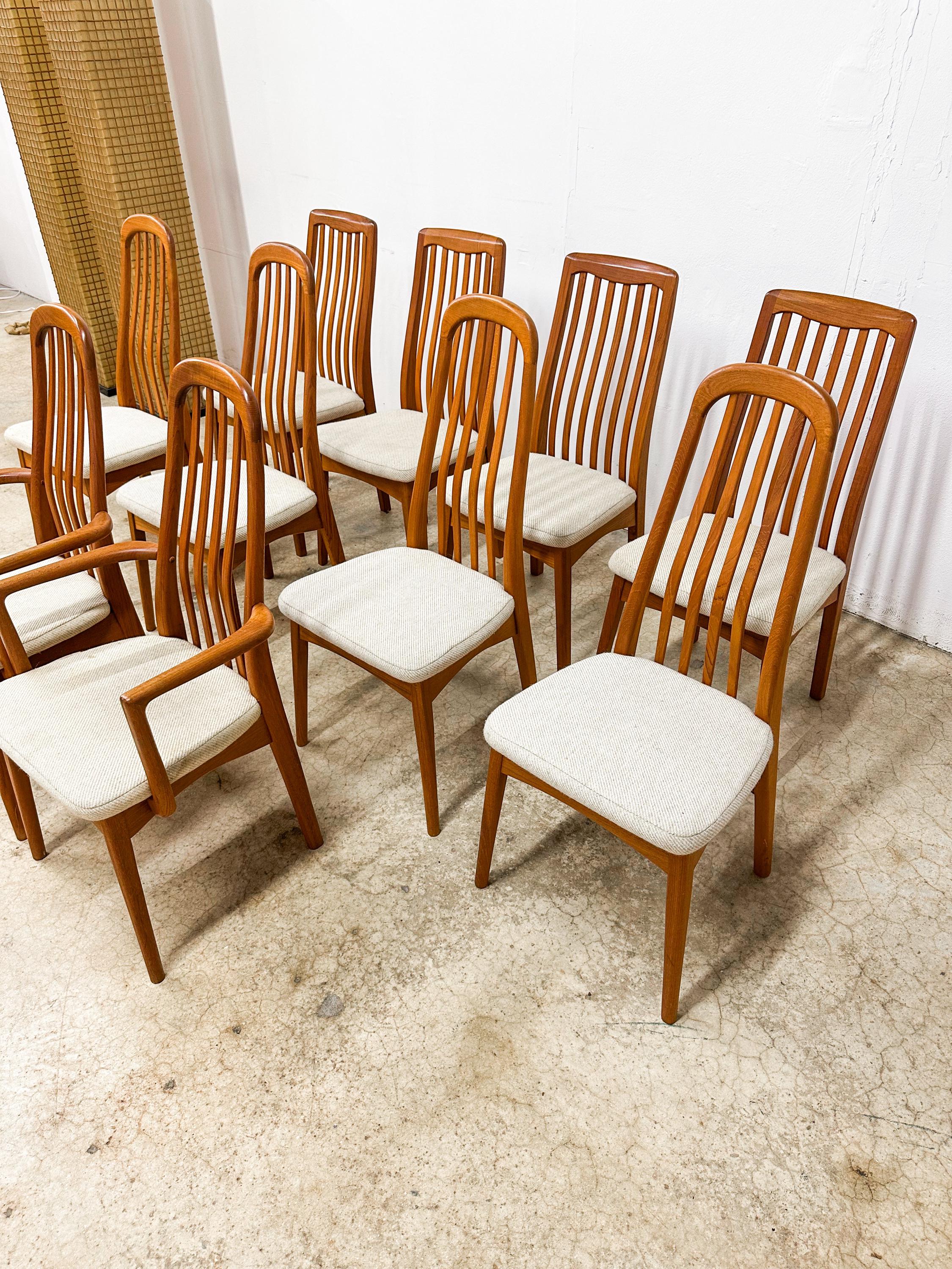 BENNY LINDEN　ダイニングチェア　Denmark チーク材 Vintage Danish Modern Benny Linden Teak Dining Chairs - Set of 8