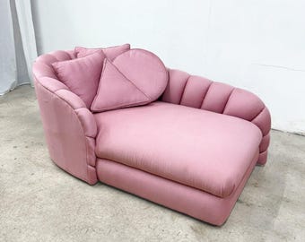Vladimir Kagan Scalloped Chaise Lounge, Directional *MESSAGE US for shipping quote*