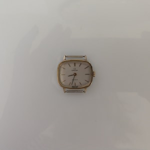 Omega De Ville ladies vintage wrist watch mechanical original 20 micron gold.
