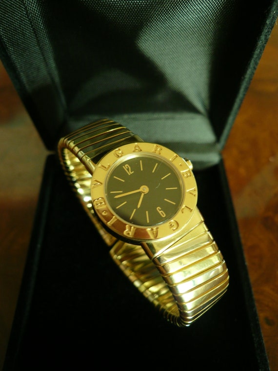 bvlgari solid gold watch